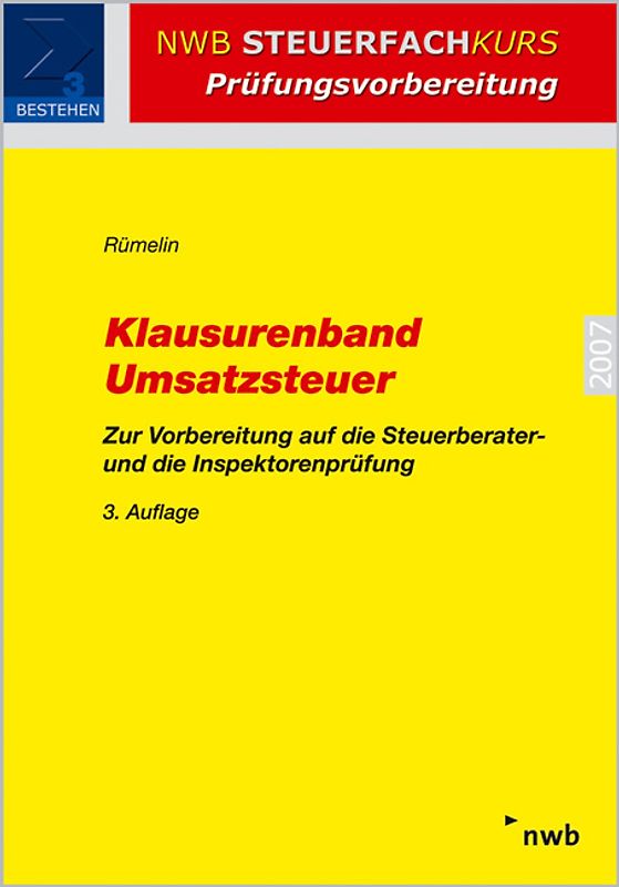 Klausurenband Umsatzsteuer