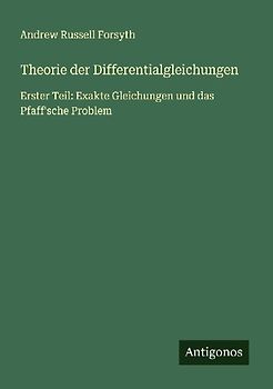 Theorie der Differentialgleichungen
