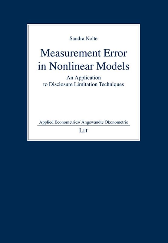 Measurement Error in Nonlinear Models