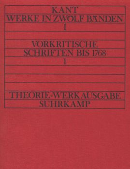 Vorkritische Schriften bis 1768