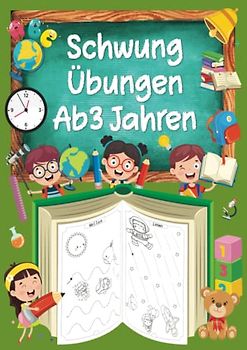 Schwungübungen ab 3 Jahren: Übungsheft mit erste Schwünge, zur Förderung der Feinmotorik, Konzentration und Hand-Auge Koordination. Perfekt geeignet ... um Schreiben, Zeichnen und Lesen zu lernen.