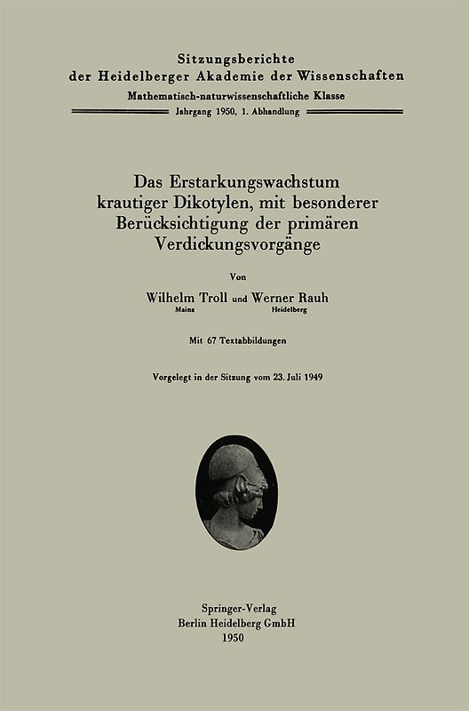 Das Erstarkungswachstum krautiger Dikotylen, mit besonderer Berücksichtigung der primärem Verdickungsvorgänge