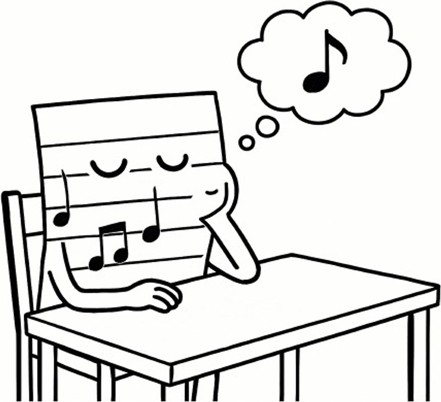 Notenheft: DIN A4 Notenlinienheft | 60 Seiten mit 12 Notenzeilen / Systeme pro Blatt | Papier 90g/m² | Musikheft mit Notenlinien