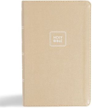 KJV Single-Column Personal Size Bible, Gold Leathertouch