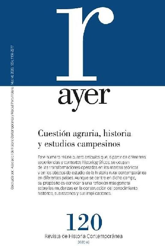Cuestión agraria, historia y estudios campesinos