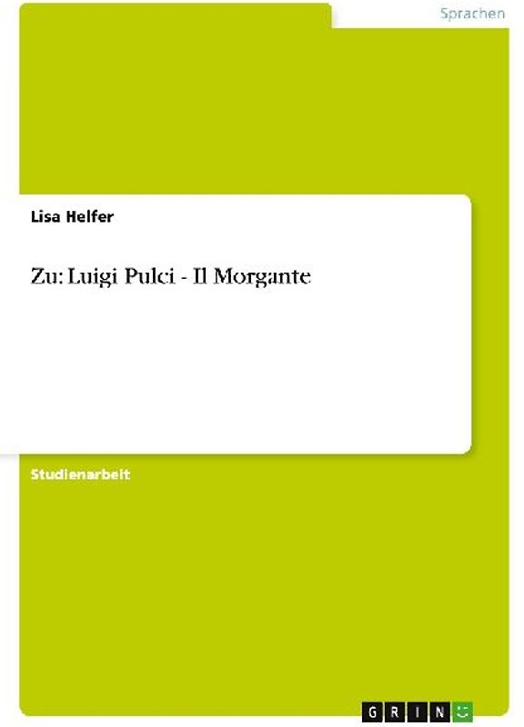 Zu: Luigi Pulci - Il Morgante