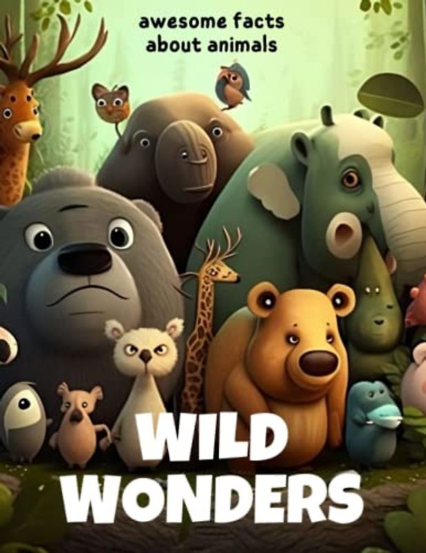 Wild Wonders: Awesome Animal Facts to Impress Your Friends | A book that inspires and motivates young readers | | Children's Books | Wild and Marine ... by a beautiful picture of the animal"