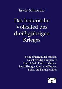 Das historische Volkslied des dreißigjährigen Krieges