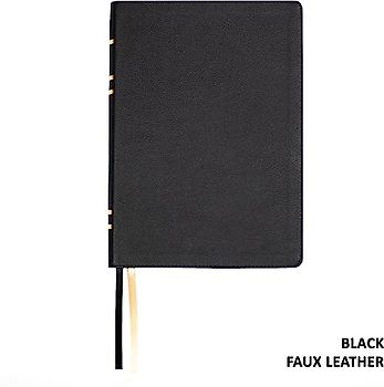 Lsb Giant Print Reference Edition, Paste-Down Black Faux Leather Indexed