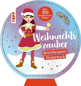 Stickerbuch: Anziehpuppen zum Stickern. Weihnachten