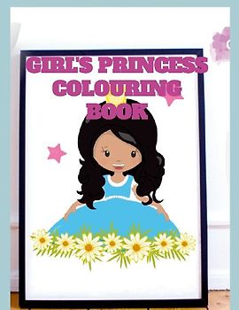 GIRL'S PRINCESS COLOURING BOOK