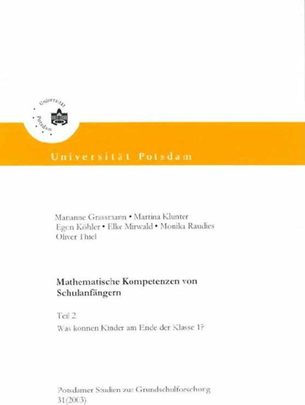 Mathematische Kompetenzen von Schulanfängern