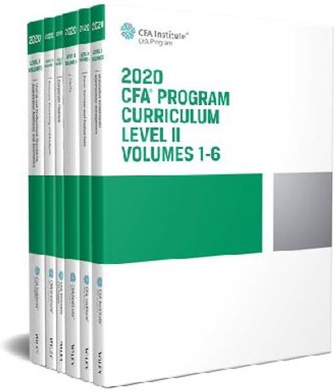 CFA Program Curriculum 2020 Level II, Volumes 1-6 Box Set