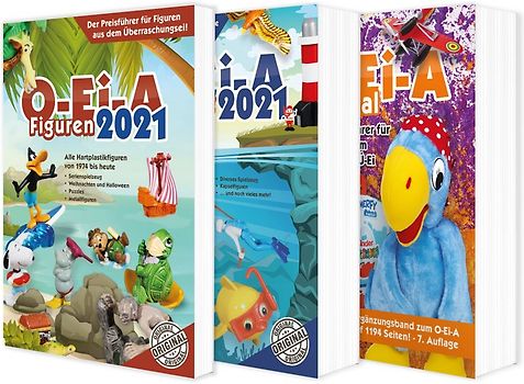 Das O-Ei-A 3er Bundle 2021 - O-Ei-A Figuren, O-Ei-A Spielzeug und O-Ei-A Spezial im 3er-Pack mit rund 9,00 € Preisvorteil gegenüber Einzelkauf!
