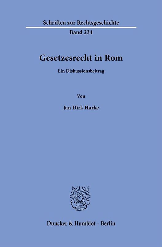 Gesetzesrecht in Rom