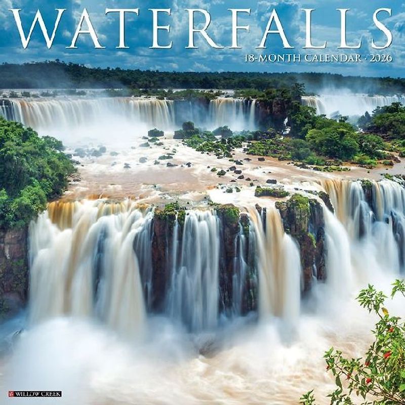 Waterfalls 2026 12 X 12 Wall Calendar