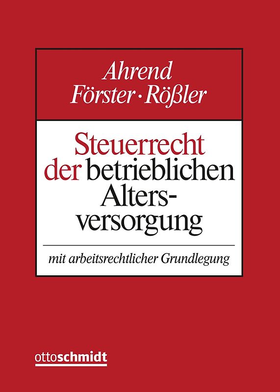 Steuerrecht der betrieblichen Altersversorgung