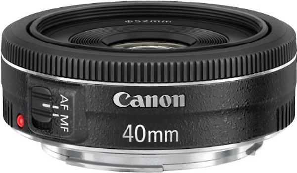 Canon EF 40 mm F2.8 STM 52 mm Objectif (adapté à Canon EF) noir