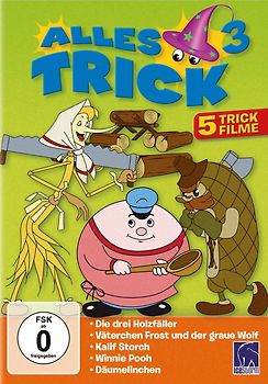 Alles Trick 3 ( 5 Trickfilme: Die drei Holzfäller - Väterchen Frost und der graue Wolf - Kalif Storch/Die Verwandlung des Kalifen - Winnie Pooh - Däumelinchen ) DVD