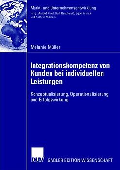 Integrationskompetenz von Kunden bei individuellen Leistungen