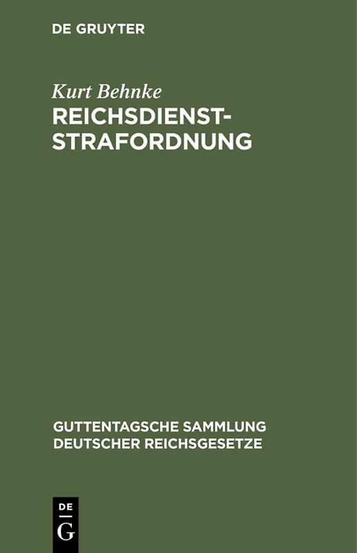 Reichsdienststrafordnung