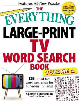 The Everything Large-Print TV Word Search Book, Volume 2
