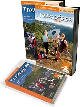 Traumpfade & Traumpfädchen Geschenk-Set. Zwei Bände mit 41 Top-Touren an Rhein, Mosel und in der Eifel. Detail-Karten, GPS-Daten und Höhenprofile.