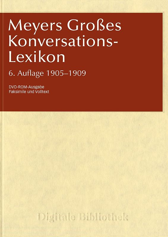 Digitale Bibliothek - Sonderband: Meyers Großes Konversationslexikon MacOS