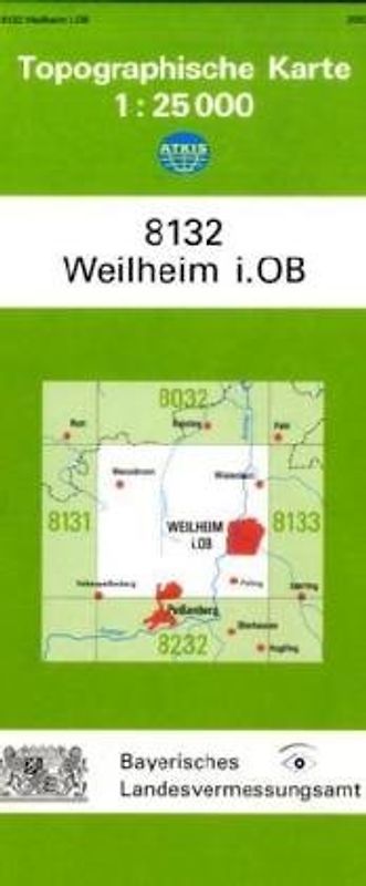TK25 8132 Weilheim i.OB