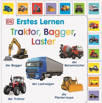 Erstes Lernen. Traktor, Bagger, Laster