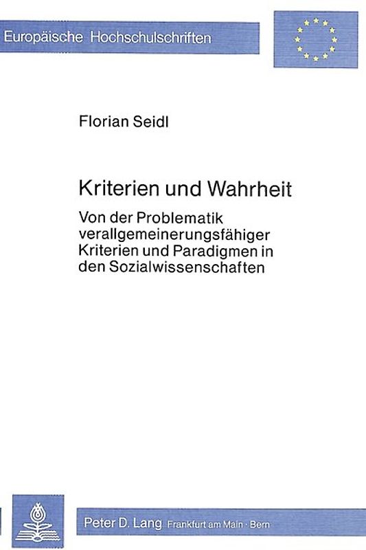Kriterien und Wahrheit