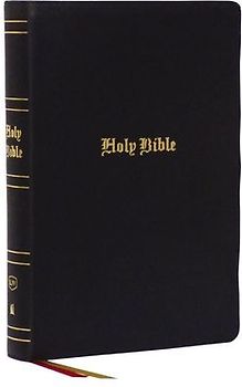 KJV Holy Bible: Super Giant Print with 43,000 Cross References, Black Genuine Leather, Red Letter, Comfort Print: King James Version