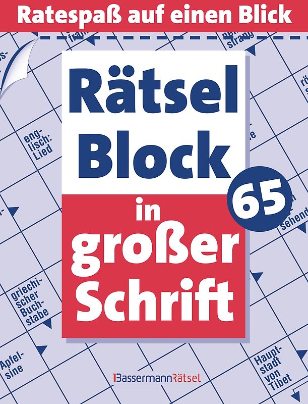 Rätselblock in großer Schrift 65 - 5er VE