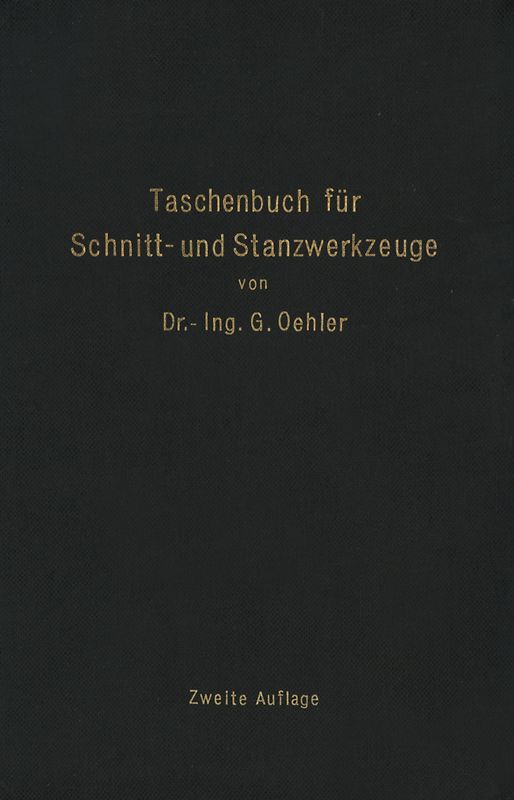 Taschenbuch für Schnitt- und Stanzwerkzeuge