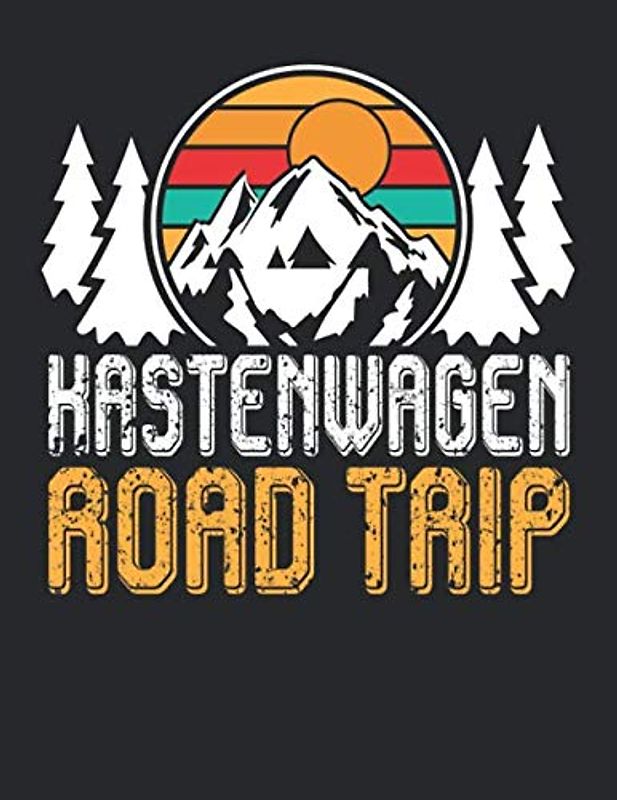 Mein Reisetagebuch: Dein persönliches Tourenbuch für Wohnmobil, Wohnwagen und Campingreisen ♦ Vorlage für Streckenaufzeichnungen, Bewertungen, ... A4+ Format ♦ Motiv: Kastenwagen road trip 12