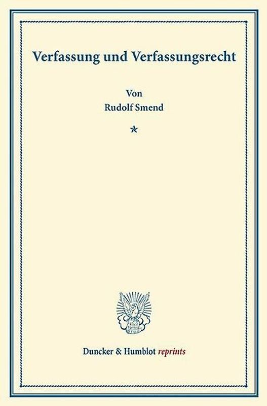 Verfassung und Verfassungsrecht.