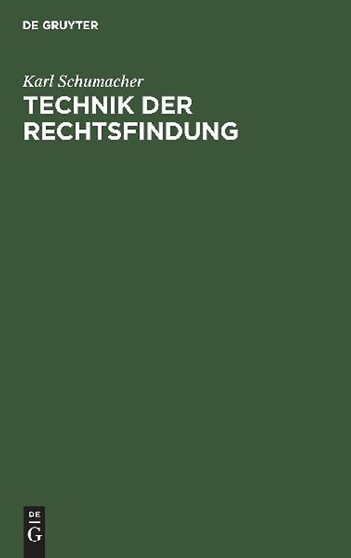 Technik der Rechtsfindung