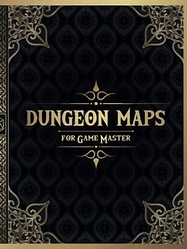 Dungeon Maps for Game Master: 50 Unique and Customizable Dungeon Maps for DnD Tabletop Role-Playing Games (RPG Maps for Game Master)