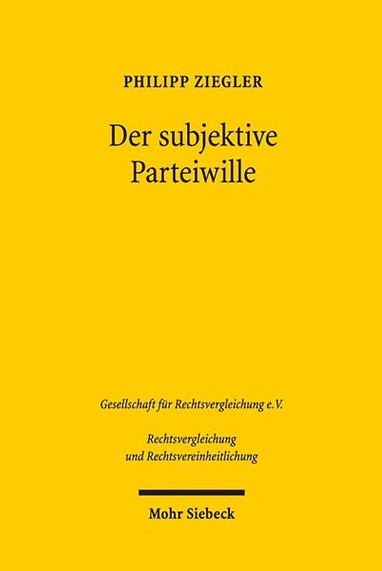 Der subjektive Parteiwille