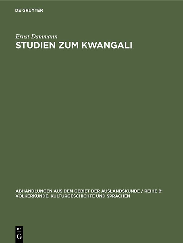 Studien zum Kwangali