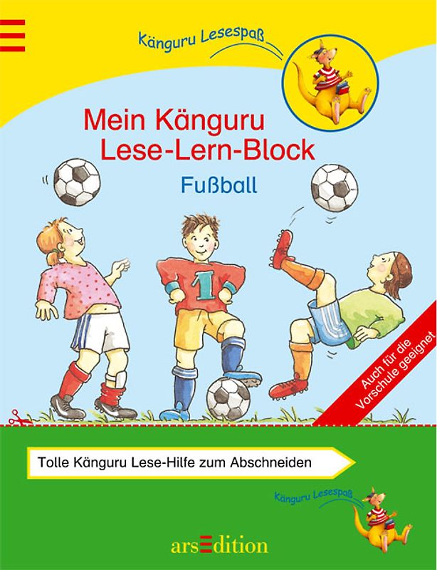 Mein grosser Känguru-Lese-Lern-Block Fussball