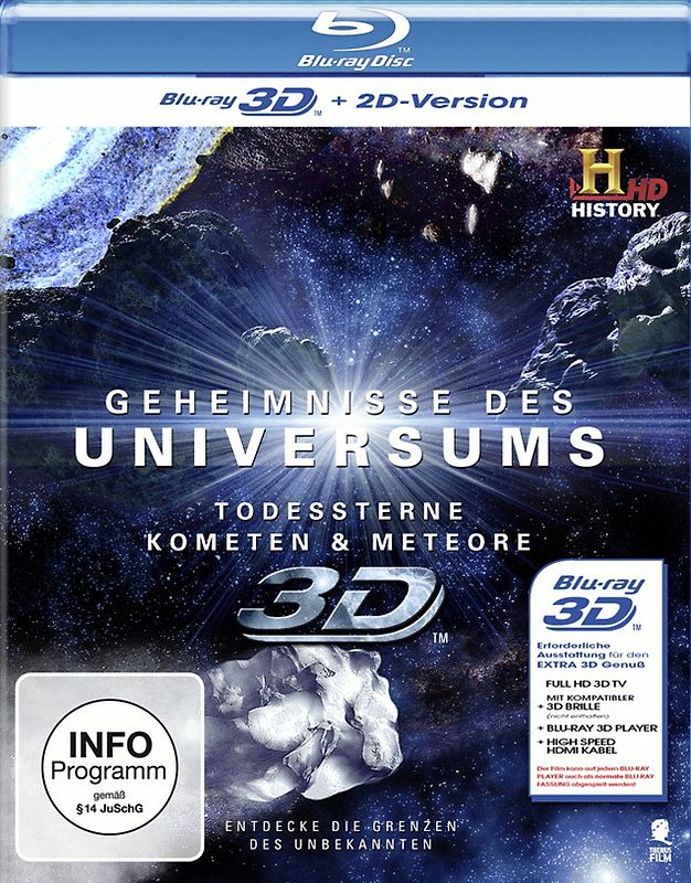 Geheimnisse des Universums: Todessterne - Kometen - Meteore (History) 3D 3D Blu-ray Disc