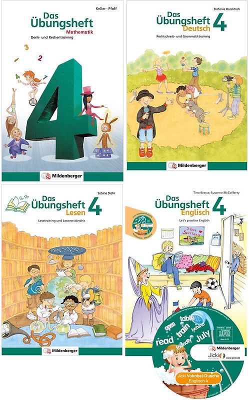 Sicher ins 5. Schuljahr – Paket: Rechnen – Schreiben – Lesen – Grammatik – Englisch · Klasse 4