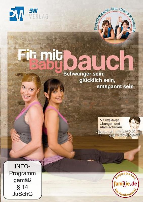 Fit mit Babybauch - Schwanger sein, glücklich sein, entspannt sein (Schwangerschaftsgymnastik & optimale Geburtsvorbereitung) --- entwickelt von Hebamme Katharina Werner & empfohlen von familie.de --- - Jana Wetterau-Kliebisch DVD