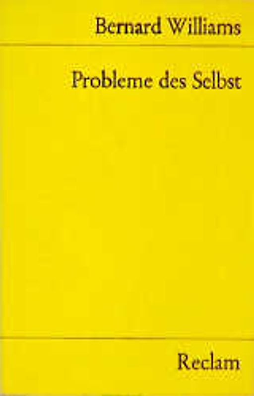 Probleme des Selbst. Philosophische Aufsätze 1956-1972
