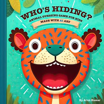 Who's Hiding? Animal Guessing Game for Kids: Picture Book for family fun, Made with AI Art