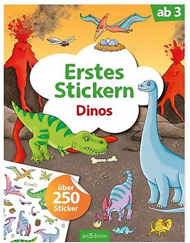 Erstes Stickern – Dinos