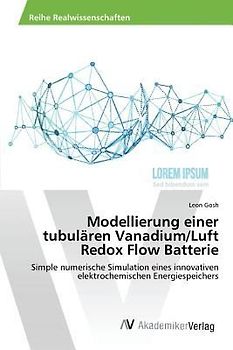 Modellierung einer tubulären Vanadium/Luft Redox Flow Batterie