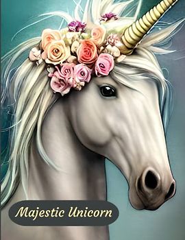 Majestic Unicorn: 50 Realistic Unicorn Coloring Pages for Teens And Adults. Images to Help Release Your Creativity...Color Bright Beautiful ... or Realistic Magical Horses. 8.5 x 11 Size