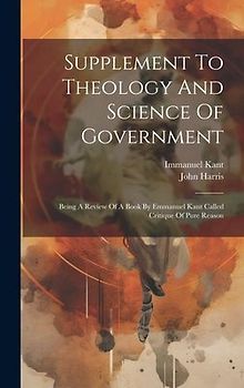 Supplement To Theology And Science Of Government